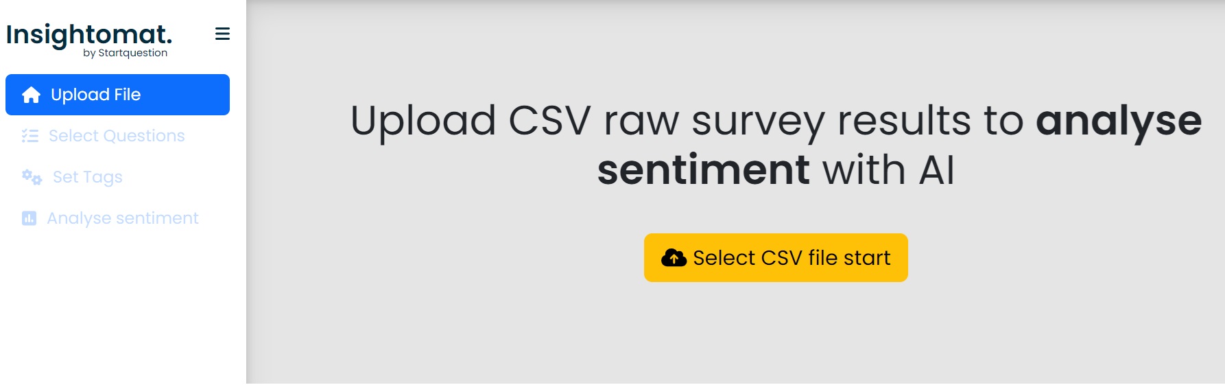 Analyze survey results with Insightomat